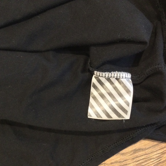 Off-White Long Sleeve Brushed Diagonal Tee Shirt L - Picture 6 of 8